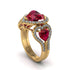 Ruby Eternal Heartbeat Engagement Ring - Aylin No. 10 image 2