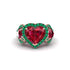 Ruby Eternal Heartbeat Engagement Ring - Aylin No. 26 image 3