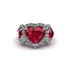 Ruby Eternal Heartbeat Engagement Ring - Aylin No. 12 image 3