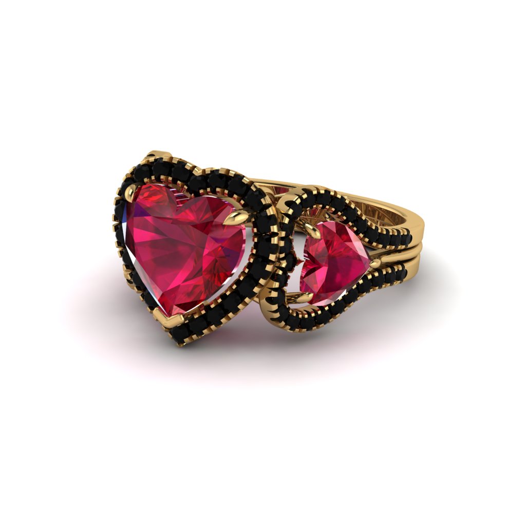 Ruby Eternal Heartbeat Engagement Ring - Aylin No. 40