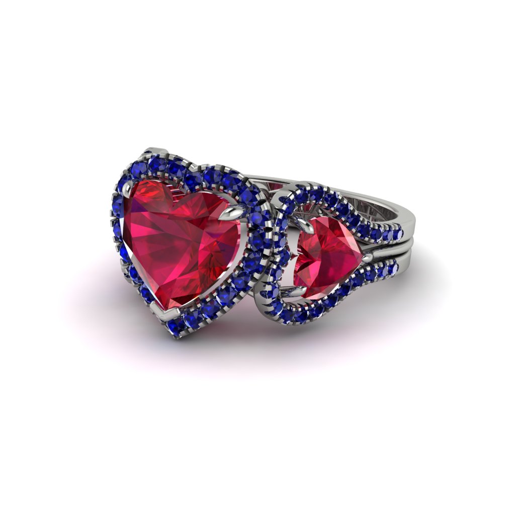 Ruby Eternal Heartbeat Engagement Ring - Aylin No. 72