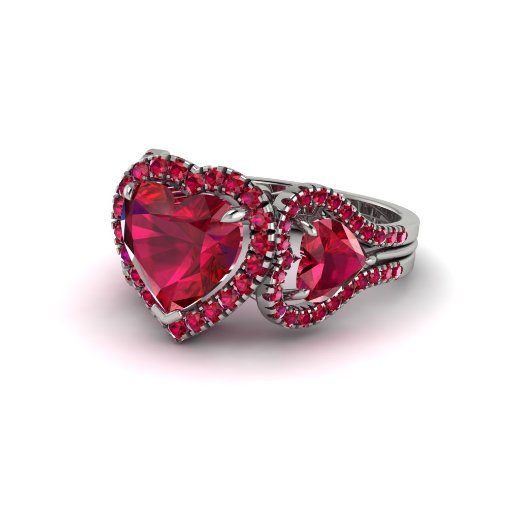 Ruby Eternal Heartbeat Engagement Ring - Aylin No. 57