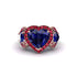Sapphire Eternal Heartbeat Engagement Ring - Aylin No. 59 image 3