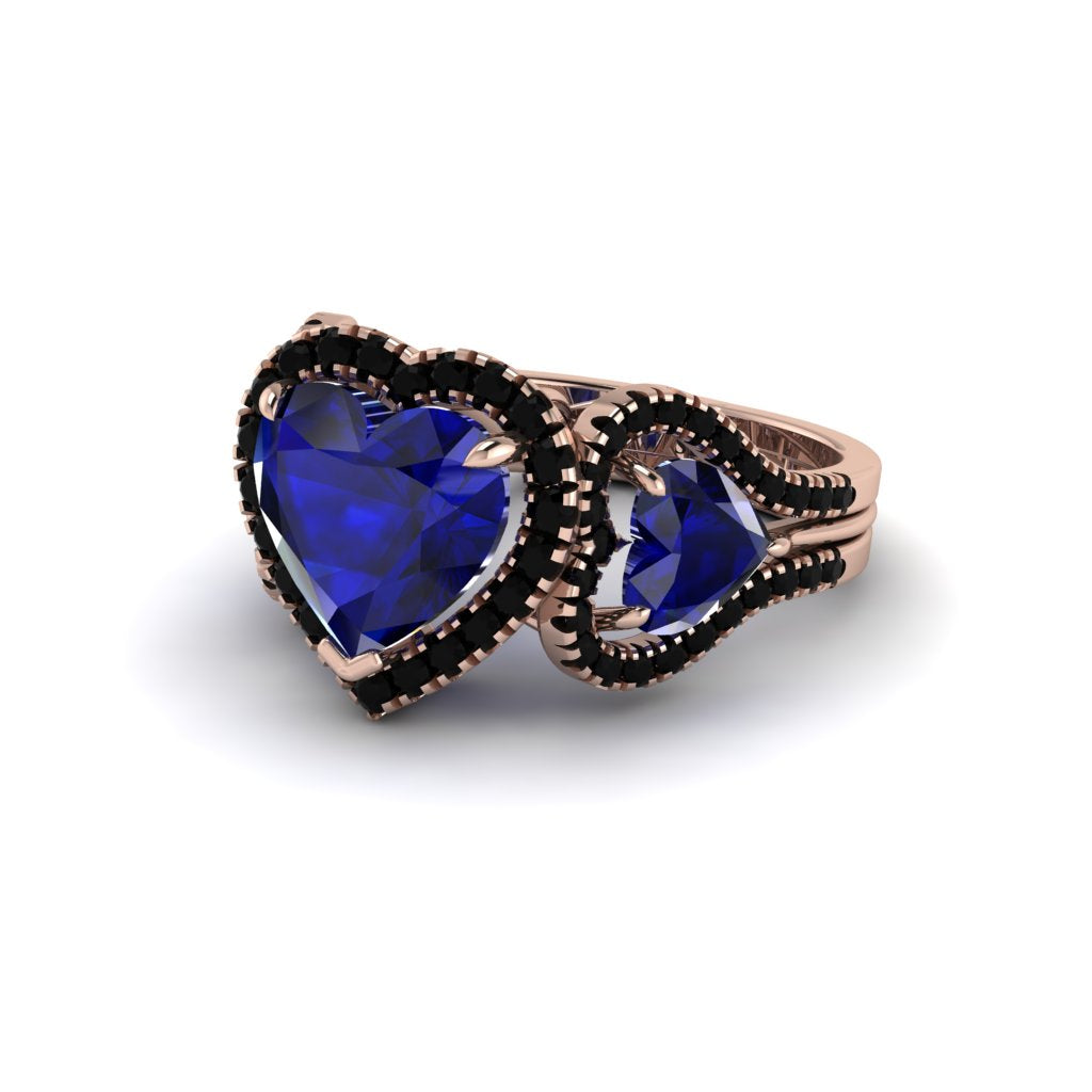 Sapphire Eternal Heartbeat Engagement Ring - Aylin No. 44