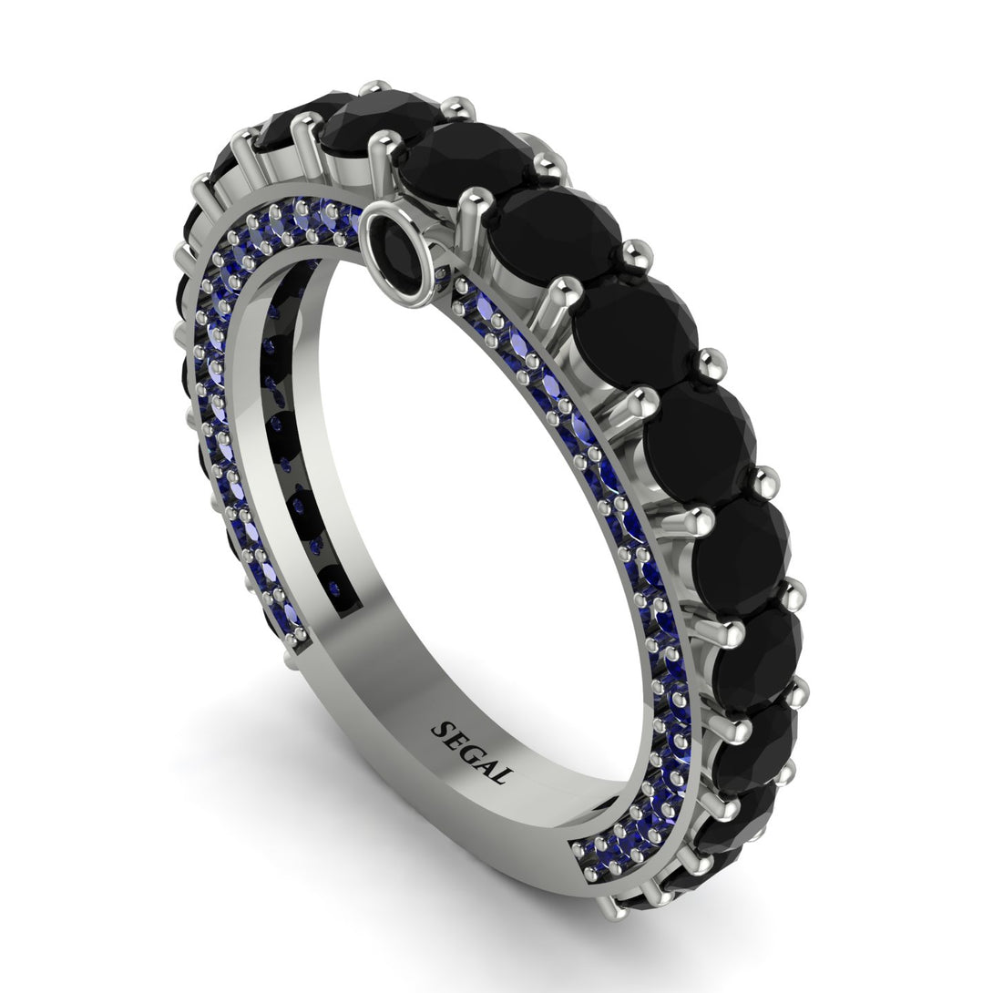 Black Diamond Eternal Love Wedding Ring - Anaya No. 69