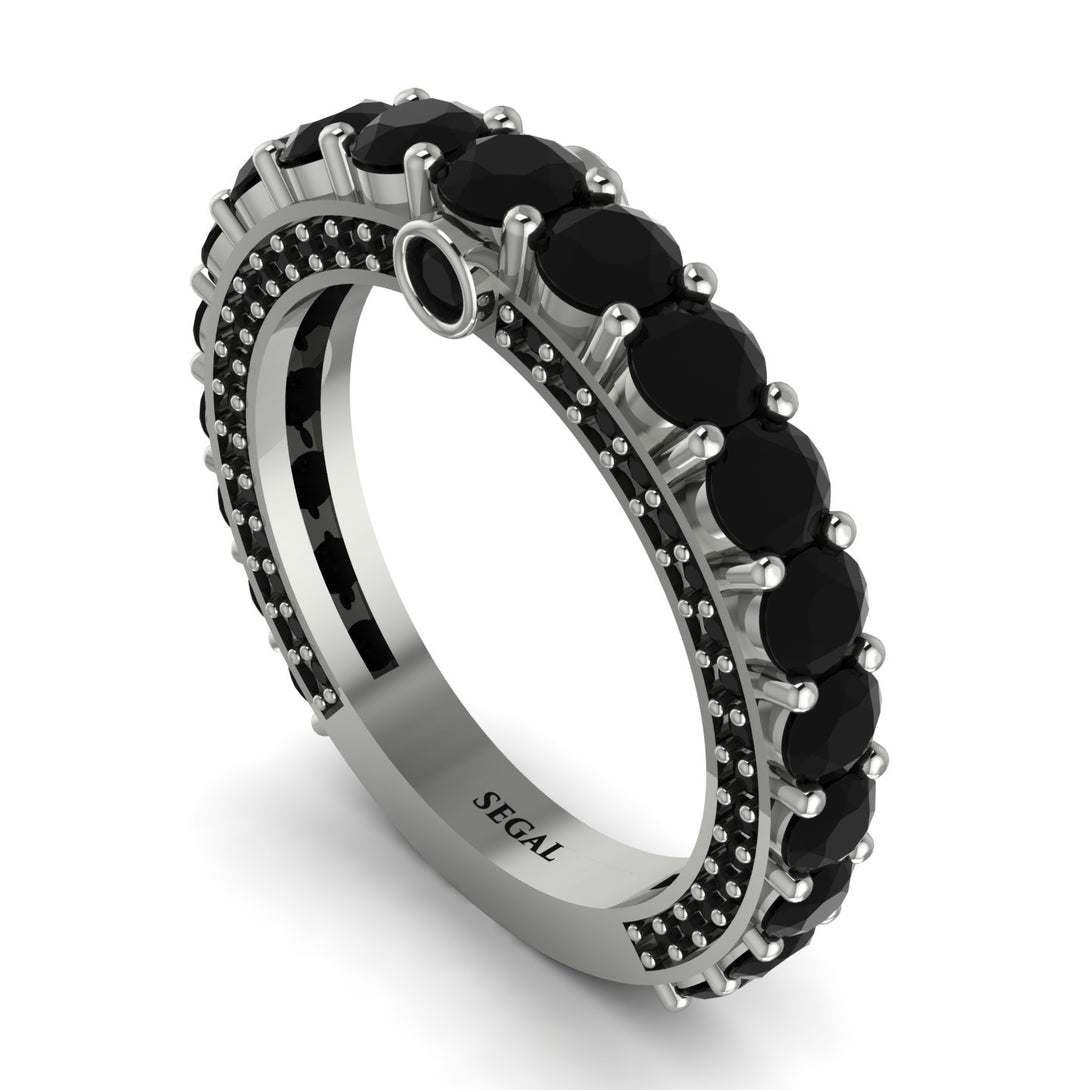 Black Diamond Eternal Love Wedding Ring - Anaya No. 39