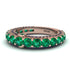 Emerald Eternal Love Wedding Ring - Anaya No. 65 image 2