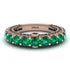 Emerald Eternal Love Wedding Ring - Anaya No. 65 image 3