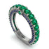 Emerald Eternal Love Wedding Ring - Anaya No. 66 image 1