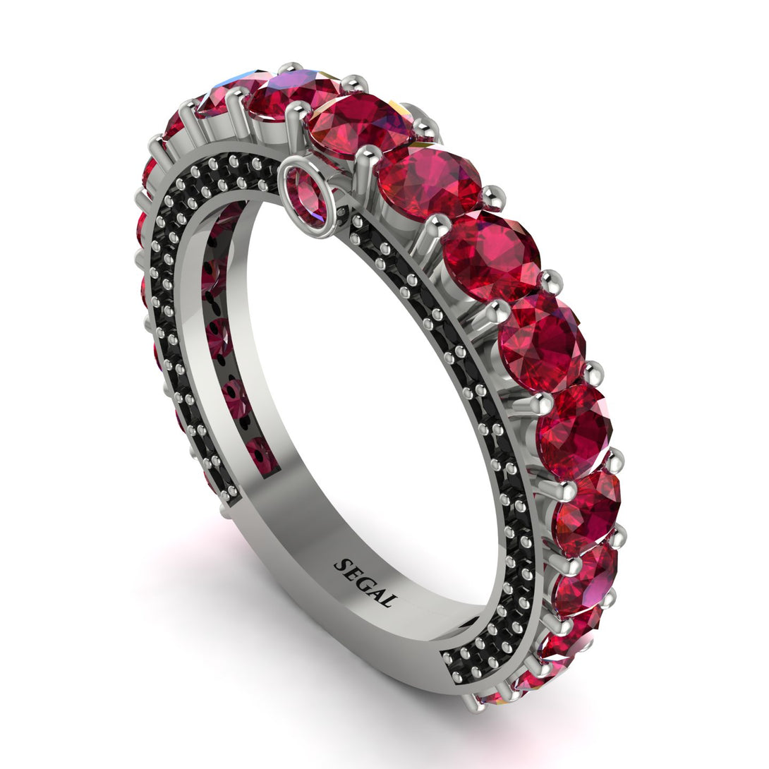 Ruby Eternal Love Wedding Ring - Anaya No. 42