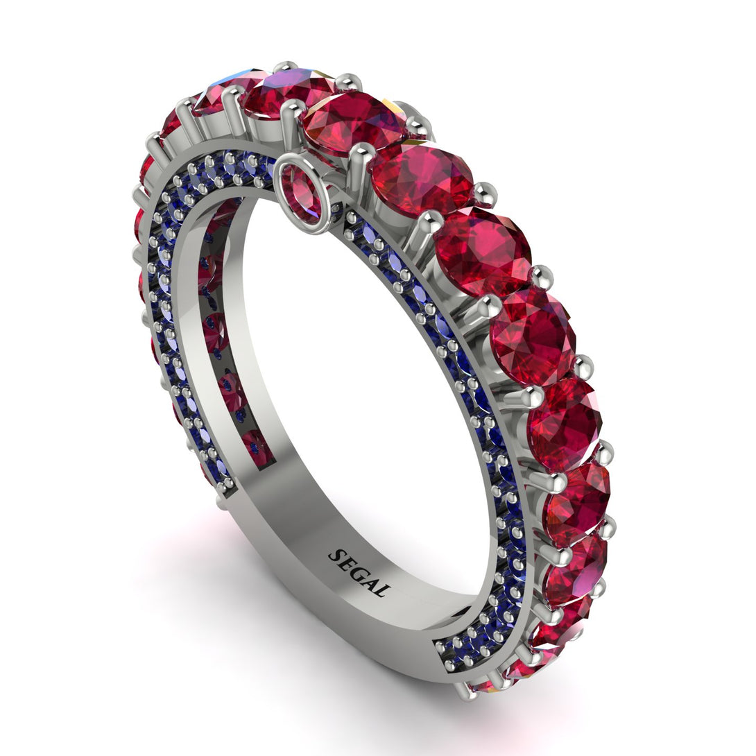 Ruby Eternal Love Wedding Ring - Anaya No. 72