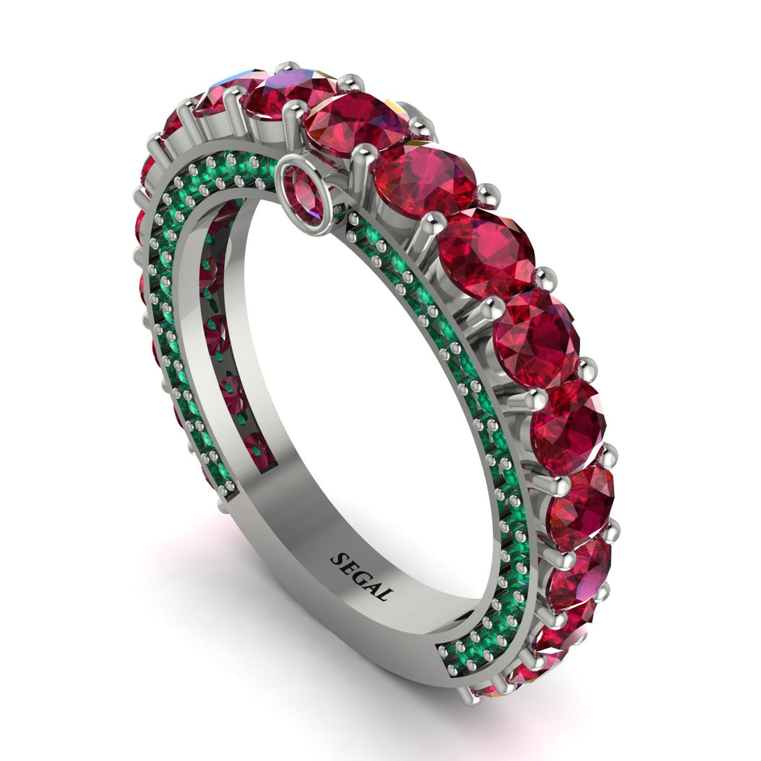 Ruby Eternal Love Wedding Ring - Anaya No. 27