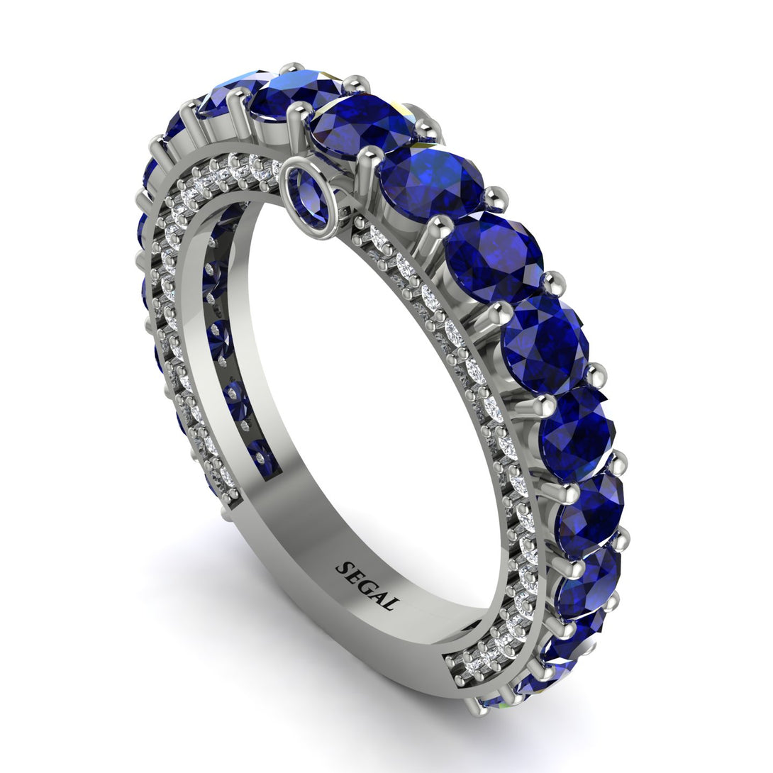 Sapphire Eternal Love Wedding Ring - Anaya No. 15