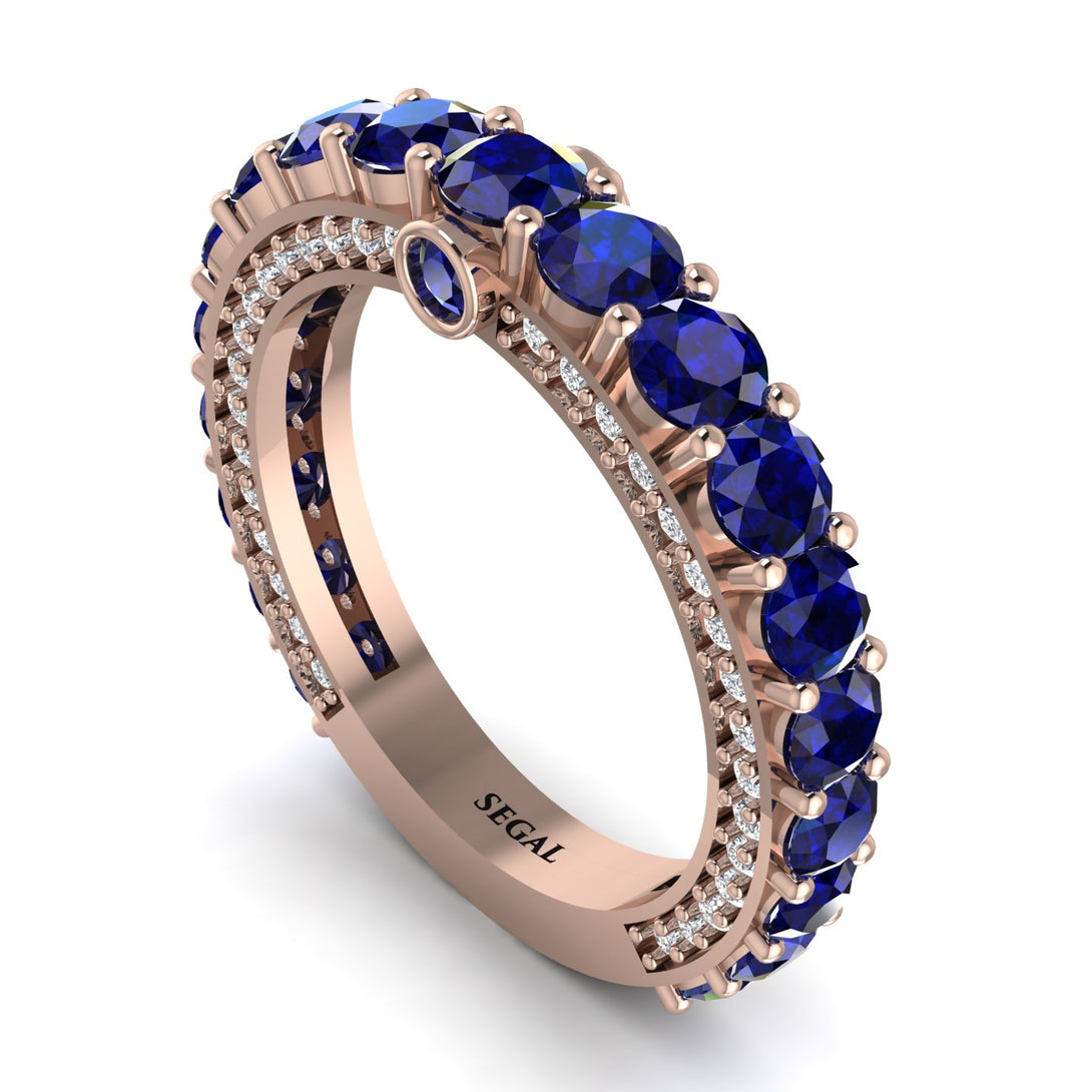 Sapphire Eternal Love Wedding Ring - Anaya No. 14