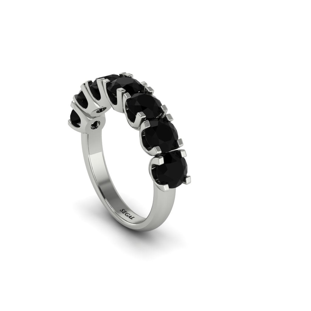 Black Diamond Eternal Radiance Wedding Ring - Lennon No. 9
