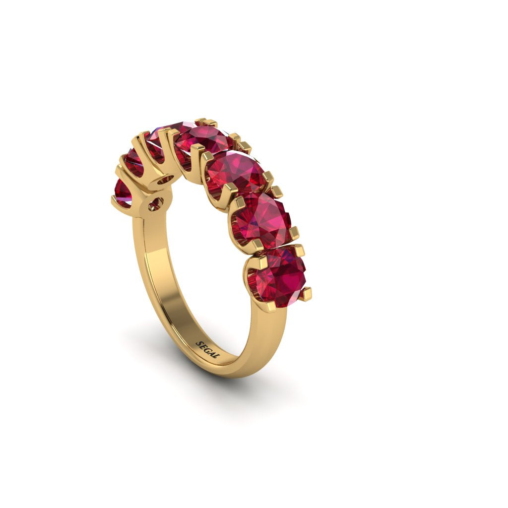 Ruby Eternal Radiance Wedding Ring - Lennon No. 10