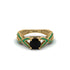 Black Diamond Eternal Twist Engagement Ring - Maisie No. 22 image 2