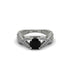 Black Diamond Eternal Twist Engagement Ring - Maisie No. 9 image 2