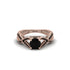 Black Diamond Eternal Twist Engagement Ring - Maisie No. 38 image 2