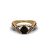 Black Diamond Eternal Twist Engagement Ring - Maisie No. 67 image 2