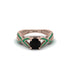 Black Diamond Eternal Twist Engagement Ring - Maisie No. 23 image 2