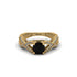 Black Diamond Eternal Twist Engagement Ring - Maisie No. 7 image 2