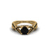 Black Diamond Eternal Twist Engagement Ring - Maisie No. 37 image 2