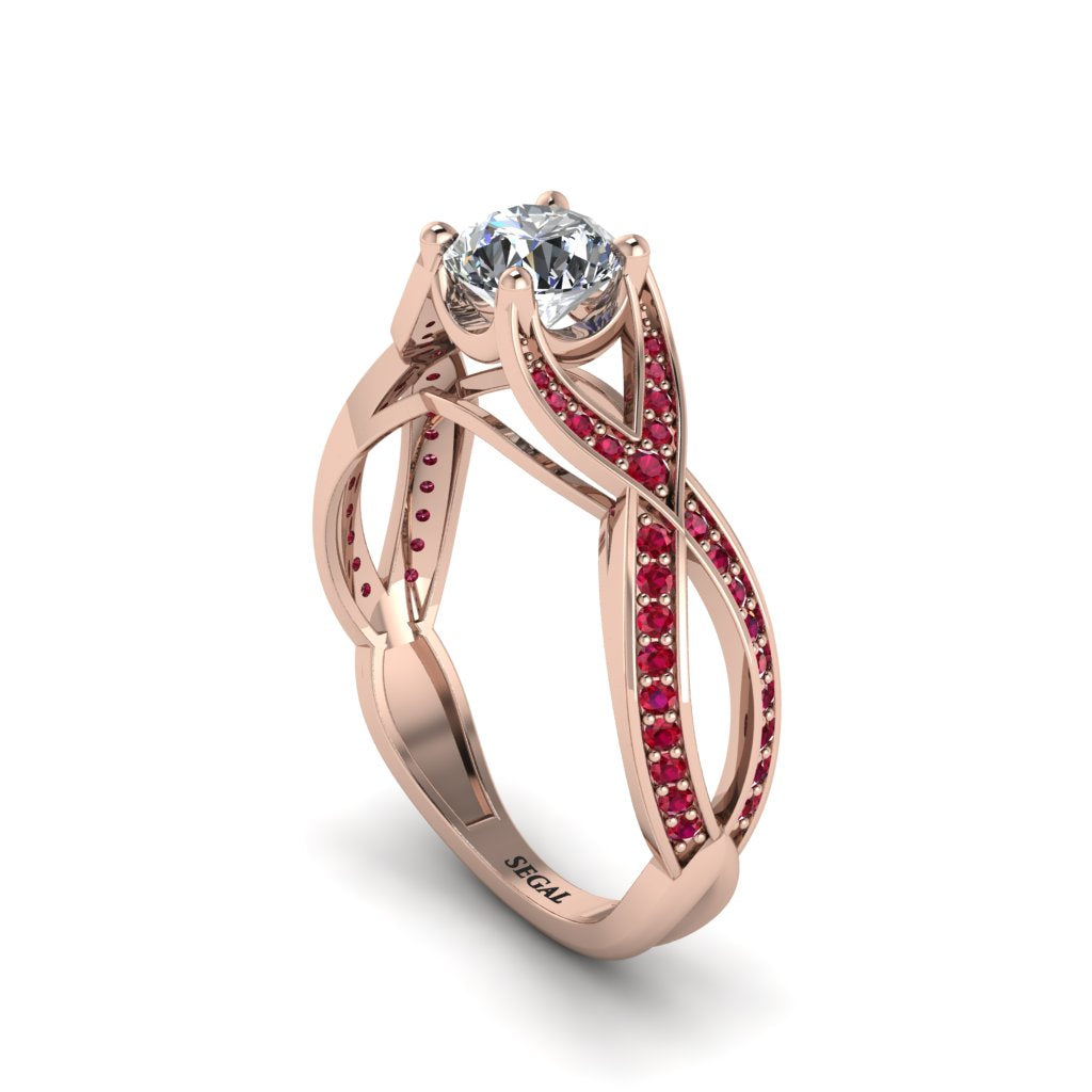 Diamond Eternal Twist Engagement Ring - Maisie No. 47