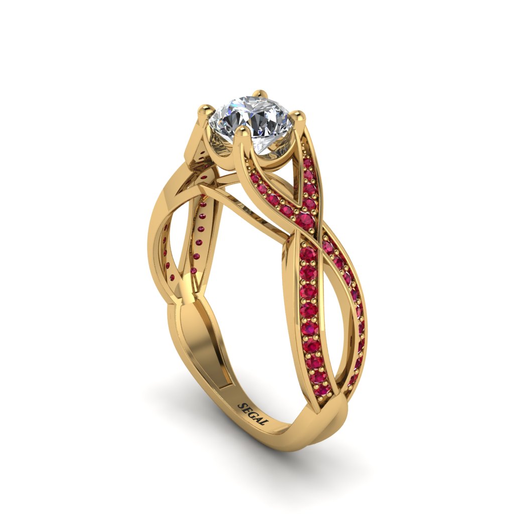 Diamond Eternal Twist Engagement Ring - Maisie No. 46