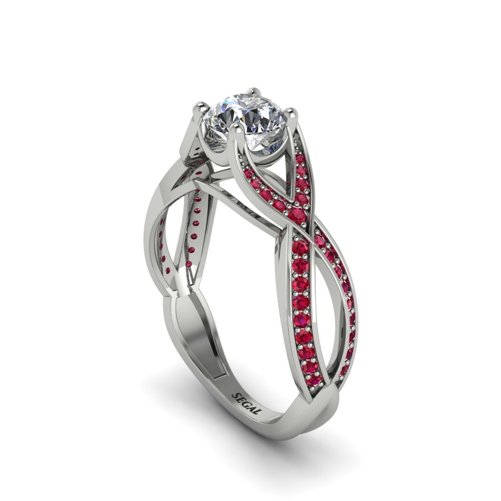 Diamond Eternal Twist Engagement Ring - Maisie No. 48