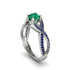 Emerald Eternal Twist Engagement Ring - Maisie No. 66 image 1