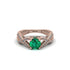Emerald Eternal Twist Engagement Ring - Maisie No. 5 image 2