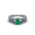 Emerald Eternal Twist Engagement Ring - Maisie No. 66 image 2