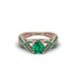 Emerald Eternal Twist Engagement Ring - Maisie No. 20 image 2