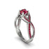 Ruby Eternal Twist Engagement Ring - Maisie No. 57 image 1