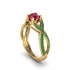 Ruby Eternal Twist Engagement Ring - Maisie No. 25 image 1