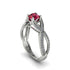 Ruby Eternal Twist Engagement Ring - Maisie No. 12 image 1
