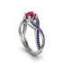 Ruby Eternal Twist Engagement Ring - Maisie No. 72 image 1