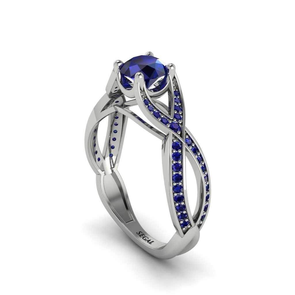 Sapphire Eternal Twist Engagement Ring - Maisie No. 75