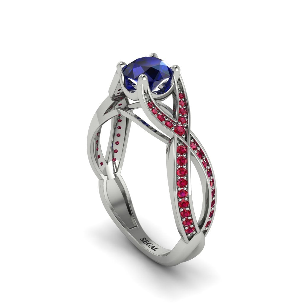 Sapphire Eternal Twist Engagement Ring - Maisie No. 60
