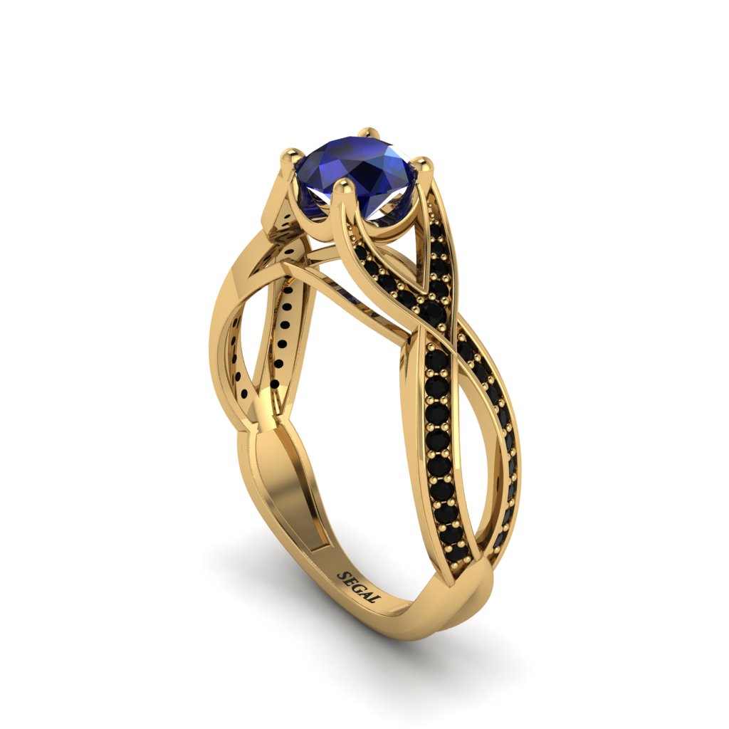 Sapphire Eternal Twist Engagement Ring - Maisie No. 43