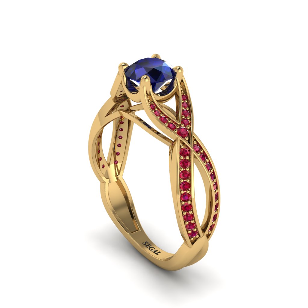 Sapphire Eternal Twist Engagement Ring - Maisie No. 58
