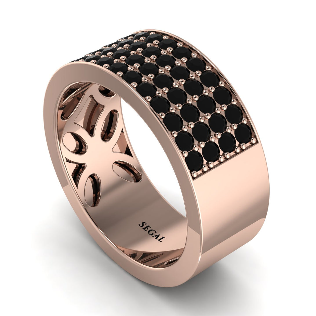 Black Diamond Everlasting Radiance Wedding Band - Carolina No. 8