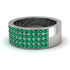 Emerald Everlasting Radiance Wedding Band - Carolina No. 6 image 2