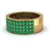 Emerald Everlasting Radiance Wedding Band - Carolina No. 4 image 2