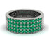 Emerald Everlasting Radiance Wedding Band - Carolina No. 6 image 3
