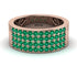 Emerald Everlasting Radiance Wedding Band - Carolina No. 5 image 3