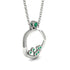Exclusive Gold Pendant With Natural Emerald - Willow No. 6 image 2