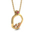 Exclusive Gold Pendant With Natural Ruby - Willow No. 10 image 2