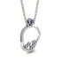 Exclusive Gold Pendant With Natural Sapphire - Willow No. 15 image 2